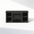 Pemberley Row Composite Wood Americano Electric Fireplace TV Stand Rectangular Adjustable Shelves for TVs Up to 55