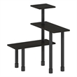 Pemberly Row Turn-N-Tube 3-Tier Multipurpose Corner Countertop Espresso/Black