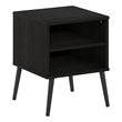 Pemberly Row Mid-Century End Table with Wood Legs in Espresso