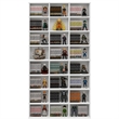 Pemberley Row Composite Wood White Media Storage Tower Rectangular Adjustable 7.09