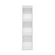 Pemberly Row 3-Tier Storage Shelf Bookcase in 8-Inch Width in White