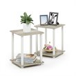 Pemberly Row Engineered Wood End Table in Sonoma Oak/White (Set of 2)