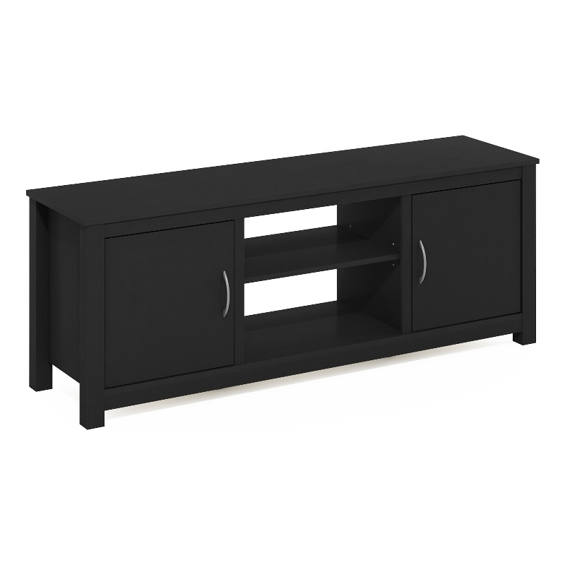 Pemberly Row Classic TV Stand with Storage for TV up to 65-inch in Americano