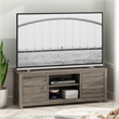 Pemberly Row Classic TV Stand with Storage for TV up to 65-inch in Rustic Oak