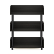 Pemberly Row Turn-N-Tube 3-Tier Freestanding Multipurpose Espresso Display Rack