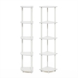 Pemberly Row 5-Tier Corner Display Rack Multipurpose Shelving (Set of 2)
