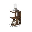 Pemberly Row Sofa End Table with USB Type-C Charging Port in Amber Pine