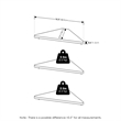 Pemberly Row Triangle Corner Floating Shelves in Wall Mount Display Set of 3
