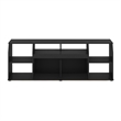 Pemberly Row Large Media Console Table with LED For TV up to 65-Inch Americano