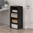 Pemberly Row 4-Tier Open Shelf Bookcase 11x17x35-inches in Espresso