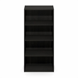 Pemberly Row 4-Tier Open Shelf Bookcase 11x17x35-inches in Espresso
