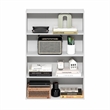 Pemberly Row 4-Tier Open Shelf Bookcase 6x24x35-inches in White