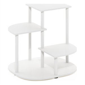 Pemberly Row 3-Tier Indoor Outdoor Potted Plant Stand White/Virgin White