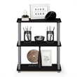 Pemberly Row Turn-S-Tube 3-Tier Shelf Display Rack in Black Set of 2