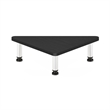 Pemberly Row Turn-N-Tube Corner Monitor Riser Stand with Stainless Steel Tubes