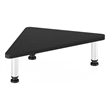 Pemberly Row Turn-N-Tube Corner Monitor Riser Stand with Stainless Steel Tubes