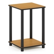 Pemberly Row Turn-N-Tube Haydn End Table in Light Cherry/Black