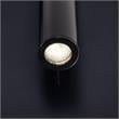 Pemberly Row Contemporary Metal LED Integrated Fixture Sconce in Black