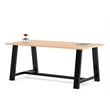 Pemberly Row 3.5 x 6 FT Conference Table in Maple - Standard Height