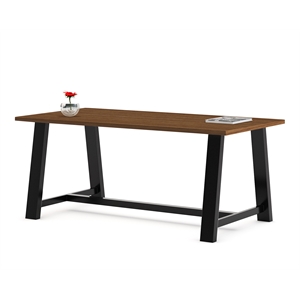Pemberly Row 3 x 7 FT Conference Table in Walnut - Standard Height