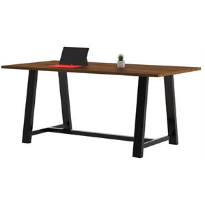 Pemberly Row 3 x 7 FT Conference Table in Walnut - Standard Height