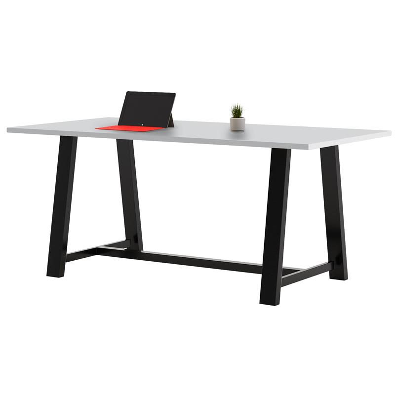 Pemberly Row 3 x 7 FT Conference Table in Fashion Grey - Standard Height