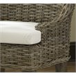 Pemberly Row Modern / Contemporary Wicker Barstool in Kubu Gray