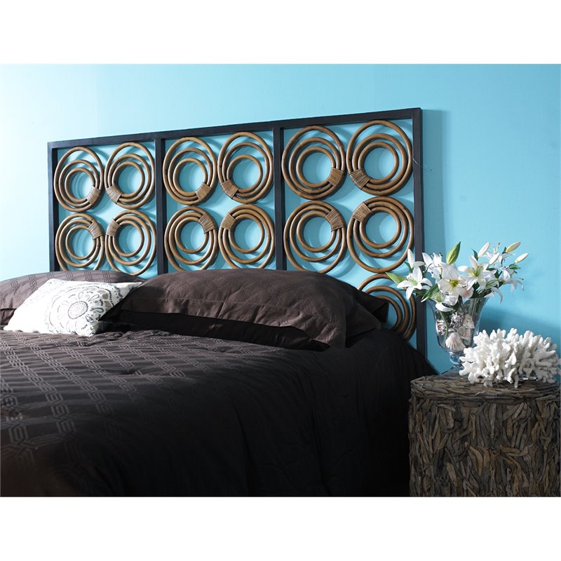 Pemberly Row Modern / Contemporary Wood King Headboard in Natural