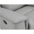 Pemberly Row Contemporary Faux Leather Upholstered Chair in Gray