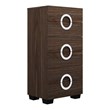 Pemberly Row Modern / Contemporary Lacquer Wood Chest in Black Wenge