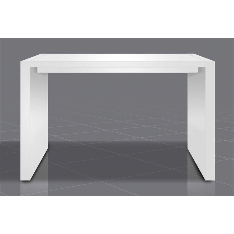 Pemberley Row MDF White Bar Table Rectangular 60