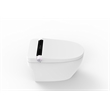 Pemberly Row Modern Ceramic White Smart Toilet with Bidet and Digital Display