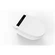 Pemberly Row Modern Ceramic White Smart Toilet with Bidet and Digital Display
