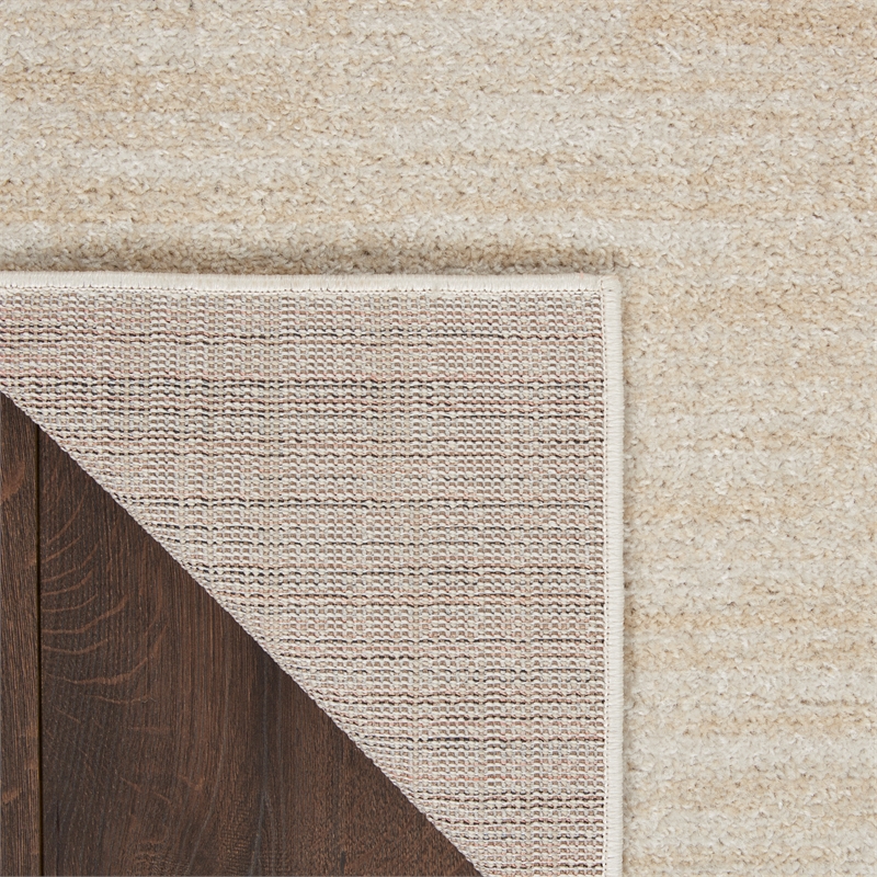 Pemberly Row 12' x 15' Ivory Beige Fabric Outdoor Area Rug (12' x 15')