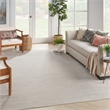 Pemberly Row 12' x 15' Ivory Beige Fabric Outdoor Area Rug (12' x 15')