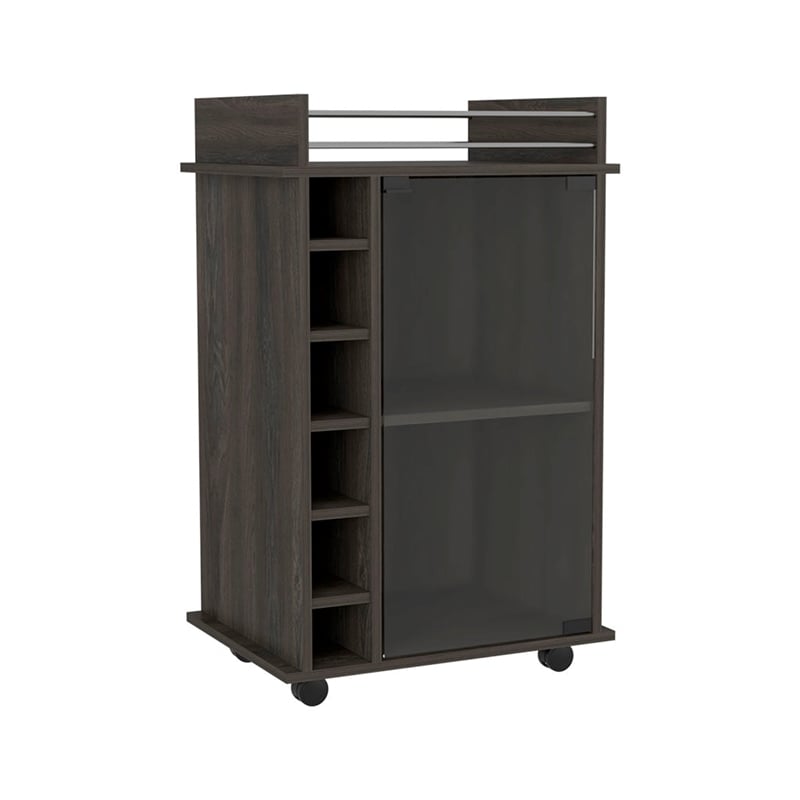 Pemberly Row 2 Piece Living Room Set in Brown Engineered Wood
