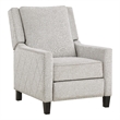 Pemberly Row Contemporary Fabric Upholstered Push Back Recliner in Sand