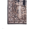 Pemberly Row Beige Distressed Washable 5 ft. x 7 ft. Fabric Area Rug