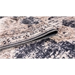 Pemberly Row Beige Distressed Washable 8 ft. x 10 ft. Fabric Area Rug
