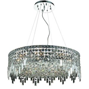 Pemberly Row Contemporary 28&quot 12 Light Royal Crystal Chandelier