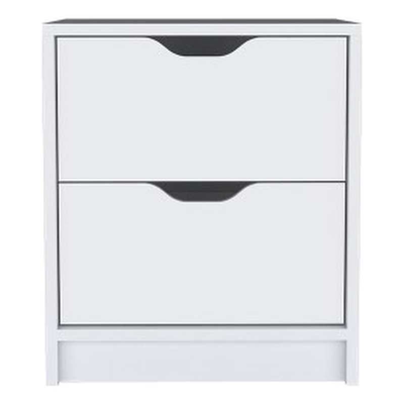 Pemberly Row Set of 3 Engineered Wood Dresser & 2 Nightstands in White