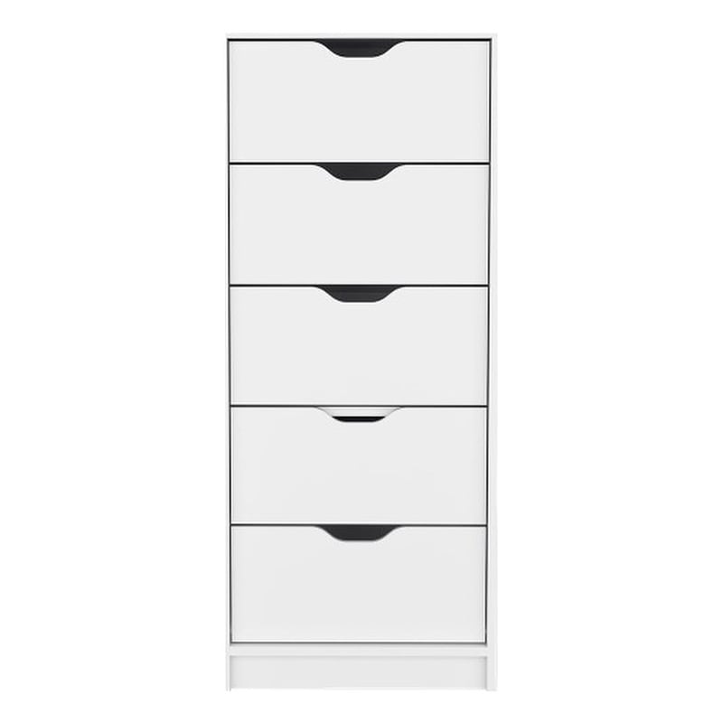 Pemberly Row Set of 3 Engineered Wood Dressers & Nightstand in White