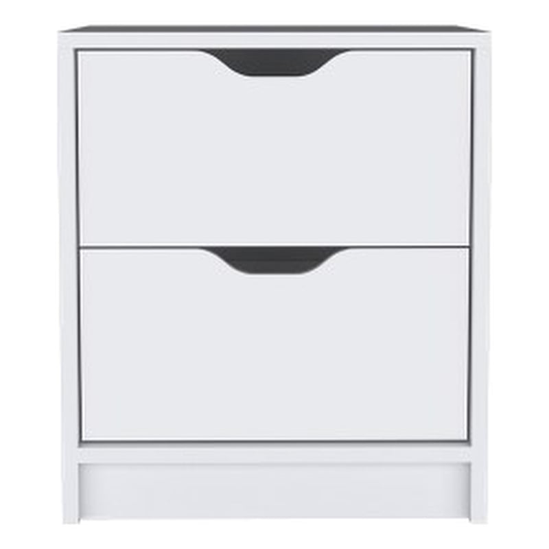 Pemberly Row Set of 3 Engineered Wood Dressers & Nightstand in White