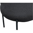 Pemberly Row Contemporary Rich Black Boucle Fabric Dining Chair