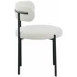 Pemberly Row Contemporary Rich Cream Boucle Fabric Dining Chair