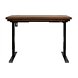 Pemberly Row Rustic Brown Electric Sit/Stand Desk Height Adjustable Wood Table