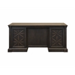 Pemberley Row Wood Dark Brown Executive Desk Double Pedestal Rectangular 66