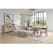 Pemberly Row Two Wood Farmhouse Kitchen Table Chairs Dining Seats in Brown