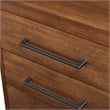 Pemberly Row Modern Double Pedestal L-Desk Wood Office Desk in Rich Medium Brown