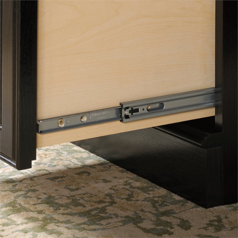 Pemberly Row Set of 2 Wood 2-Drawer Lateral File Cabinet & Executive Desk